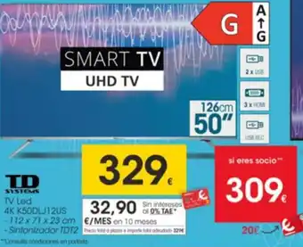 Eroski TD Systems TV LED 4k K50DLJ12US oferta