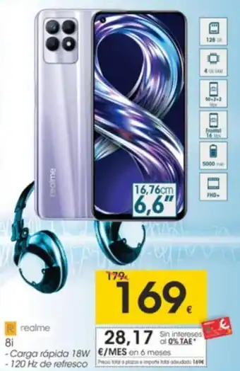Eroski Realme 8i oferta