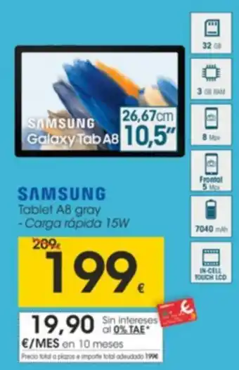Eroski Samsung Tablet A8 Gray oferta