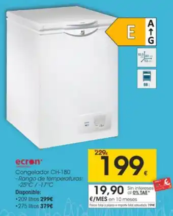 Eroski Ecron Congelador CH+180 oferta