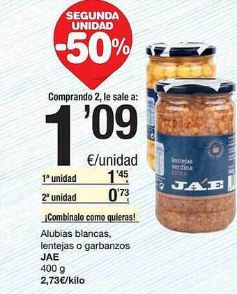 SPAR Fragadis Alubias Blancas, Lentejas O Garbanzos Jae oferta