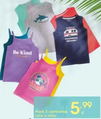 Eroski Pack 2 Camisetas Niño o Niña oferta