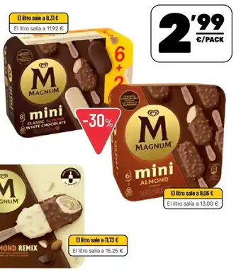 AhorraMas Helado magnum mini oferta