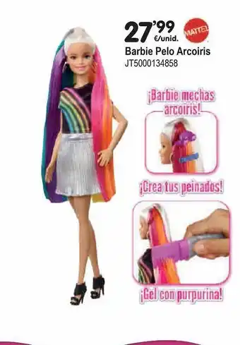 Juguetoon Barbie Pelo Arcoiris oferta