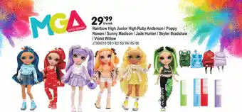 Juguetoon Rainbow High Junior High Ruby Anderson, Poppy Rowan, Sunny Madison, Jade Hunter, Skyler Bradshaw O Violet Willow oferta