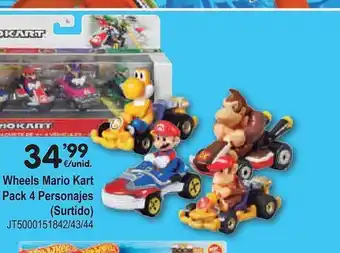 Juguetoon Wheels Mario Kart Pack 4 Personajes (surtido) oferta