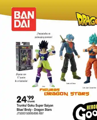 Juguetoon Trunks O Goku Super Saiyan Blue, Broly - Dragon Stars oferta