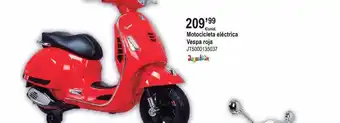 Juguetoon Motocicleta Eléctrica Vespa Roja oferta