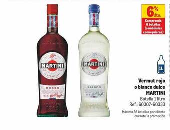 Makro Vermut Rojo O Blanco Dulce Martini oferta