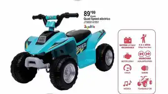 Juguetoon Quad Speed Eléctrico oferta