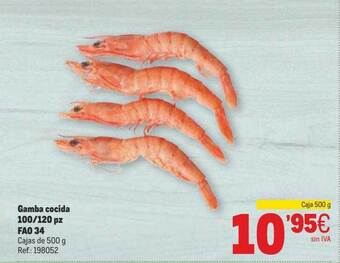 Makro Gamba Cocida 100-120 Pz Fao 34 oferta