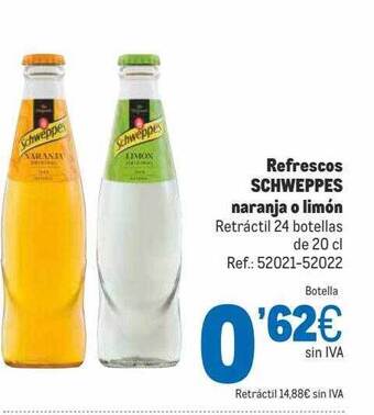 Makro Refrescos Schweppes Naranja O Limón oferta