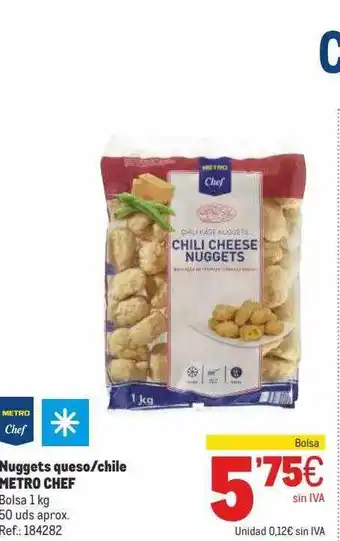 Makro Nuggets Queso O Chile Metro Chef oferta