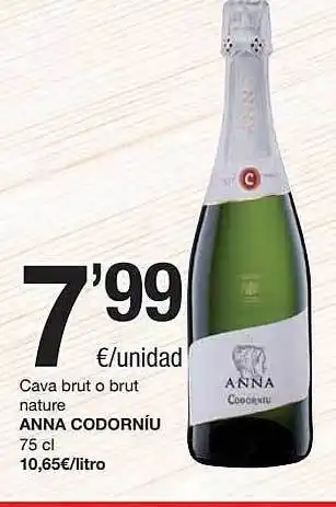 SPAR Fragadis Cava Brut O Brut Nature Anna Codorníu oferta