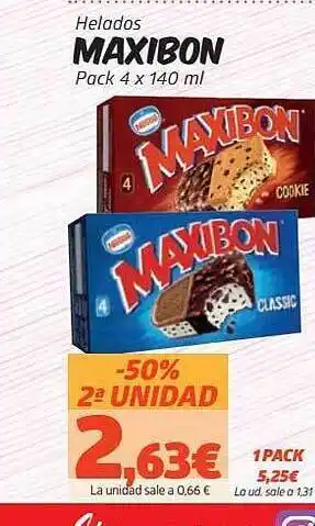 Helados Maxibon Pack 4