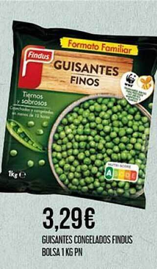 Claudio Guisantes Congelados Findus Bolsa oferta