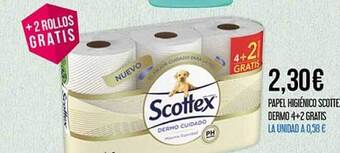 Claudio Papel Higiénico Scottex Dermo 4 +2 Gratis oferta