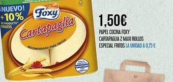 Claudio Papel Cocina Foxy Cartapaglia 2 Maxi Rollos Especial Fritos oferta