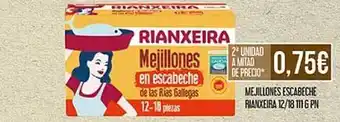 Claudio Mejillones Escabeche Rianxeira 12-18 111 G Pn oferta