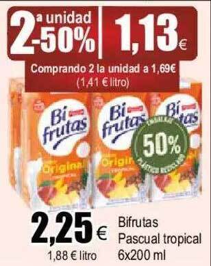 FROIZ Bifrutas Pascual Tropical oferta
