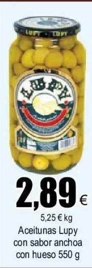 FROIZ Aceitunas Lupy Con Sabor Anchoa Con Hueso oferta