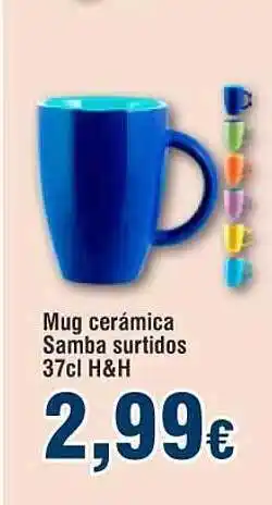 FROIZ Mug Cerámica Samba Surtidos 37cl H&h oferta