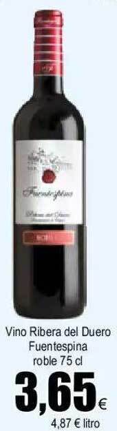 FROIZ Vino Ribera Del Duero Fuentespina Roble oferta