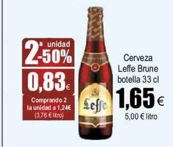 FROIZ Cerveza Leffe Brune Botella oferta