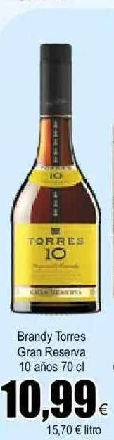FROIZ Brandy Torres Gran Reserva 10 Años oferta