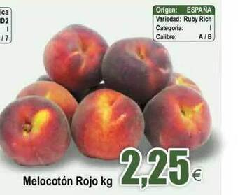 FROIZ Melocotón Rojo oferta