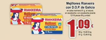 FROIZ Mejillones Rianxeira Con D.o.p. De Galicia oferta
