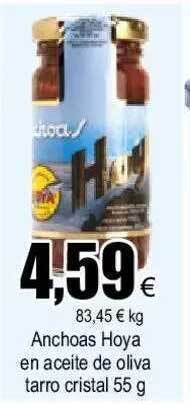 FROIZ Anchoas Hoya En Aceite De Oliva Tarro Cristal oferta