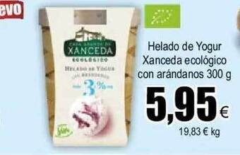 FROIZ Helado De Yogur Xanceda Ecológico Con Arándanos oferta