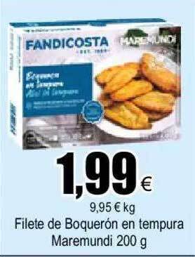FROIZ Filete De Boquerón En Tempura Maremundi oferta