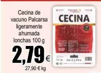 FROIZ Cecina De Vacuno Palcarsa Ligeramente Ahumada Lonchas oferta