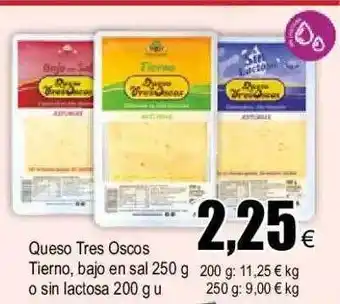 FROIZ Queso Tres Oscos Tierno, Bajo En Sal O Sin Lactosa oferta