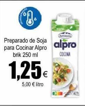FROIZ Preparado De Soja Para Cocinar Alpro Brik oferta
