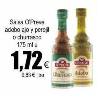 FROIZ Salsa O'preve Adobo Ajo Y Perejil O Churrasco oferta