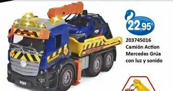 Camión action mercedes grua con luz y sonido