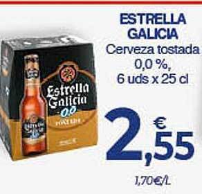 CashDiplo Estrella Galicia Cerveza Tostada 0.0% oferta