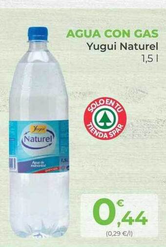 SPAR Gran Canaria Agua Con Gas Yugui Naturel oferta