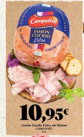 Gadis Jamón Cocido Extra Sin Gluten Campofrío oferta
