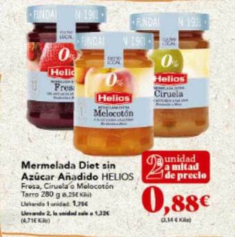 Gadis Mermelada Diet Sin Azúcar Añadido Helios oferta