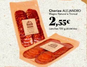 Gadis Chorizo Alejandro Magno Natural O Troncal oferta