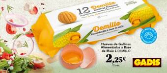 Gadis Huevos De Gallinas Alimentadas A Base De Maíz L Demillo oferta