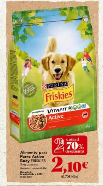 Gadis Allimento Para Perro Active Buey Friskies oferta