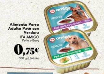 Gadis Alimento Perro Adulto Paté Con Verdura Ifa Amigo oferta