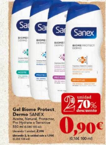 Gadis Gel Biome Protect Dermo Sanex oferta