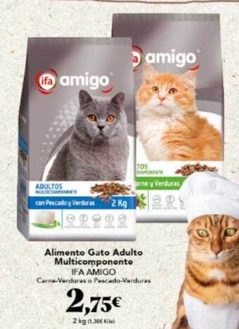 Gadis Alimento Gato Adulto Multicomponente Ifa Amigo oferta
