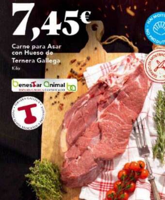 Gadis Carne Para Asar Con Hueso De Ternera Gallega oferta